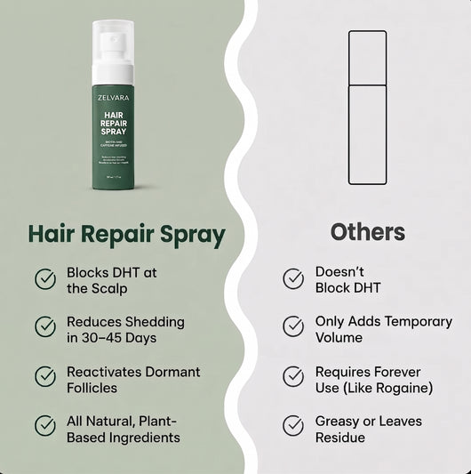 Zelvara™ Advanced Follicle Repair Spray — Target Thinning & Boost Volume at the Root