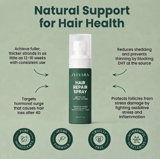 Zelvara™ Advanced Follicle Repair Spray — Target Thinning & Boost Volume at the Root